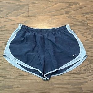2X blue Nike dri-fit athletic shorts
